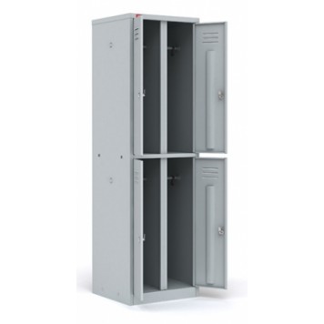 Шкаф двухсекционный металлический для одежды ШРМ-24 Пакс-металл-1